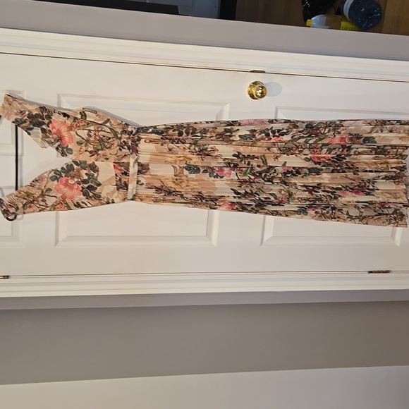 Aubrey FloralMaxi Jumpsuit By Katchel X Antripologie Size 10 - Picture 9 of 9